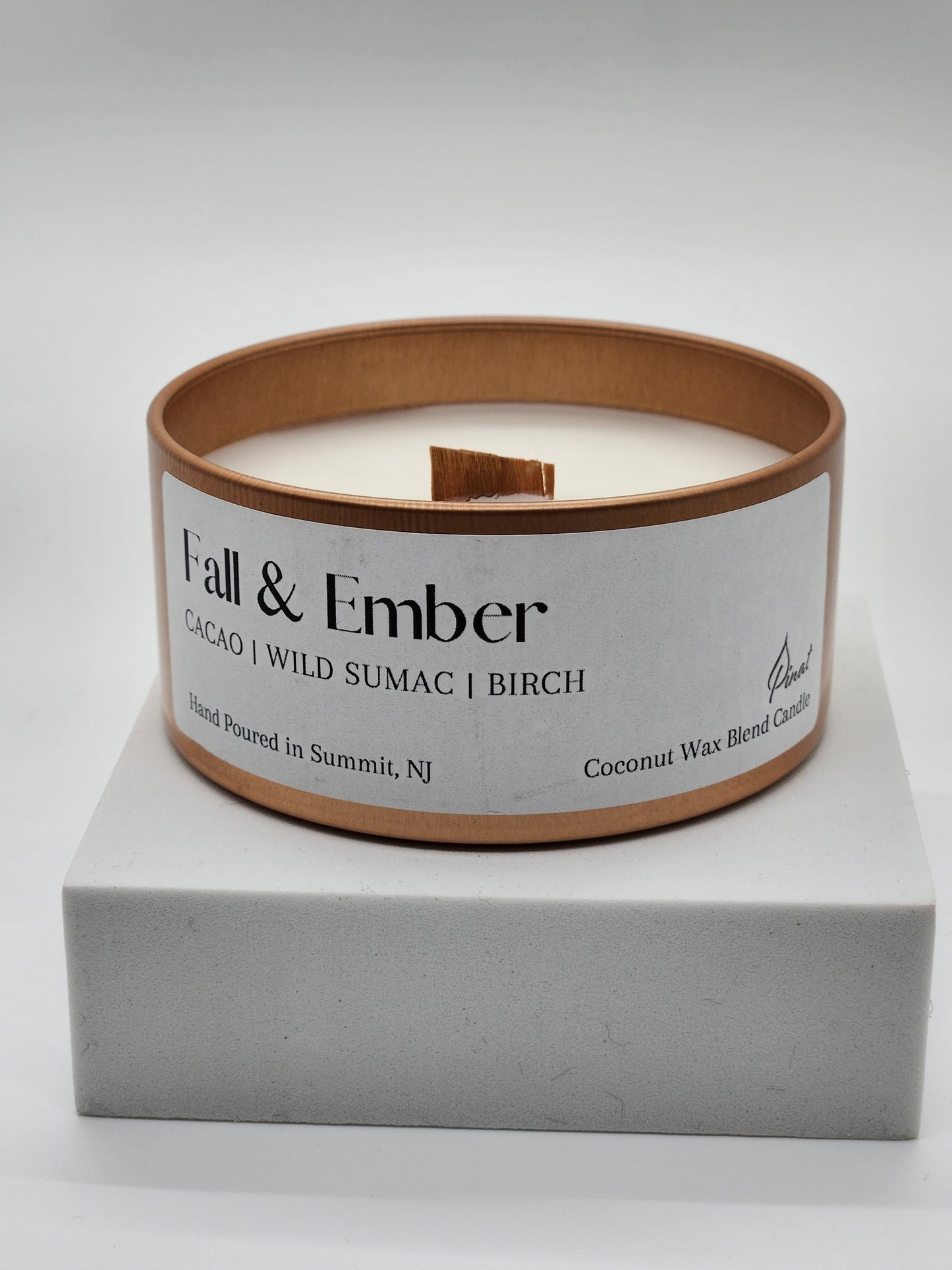 Fall & Ember Coconut Wax Blend Tin Candle image 1