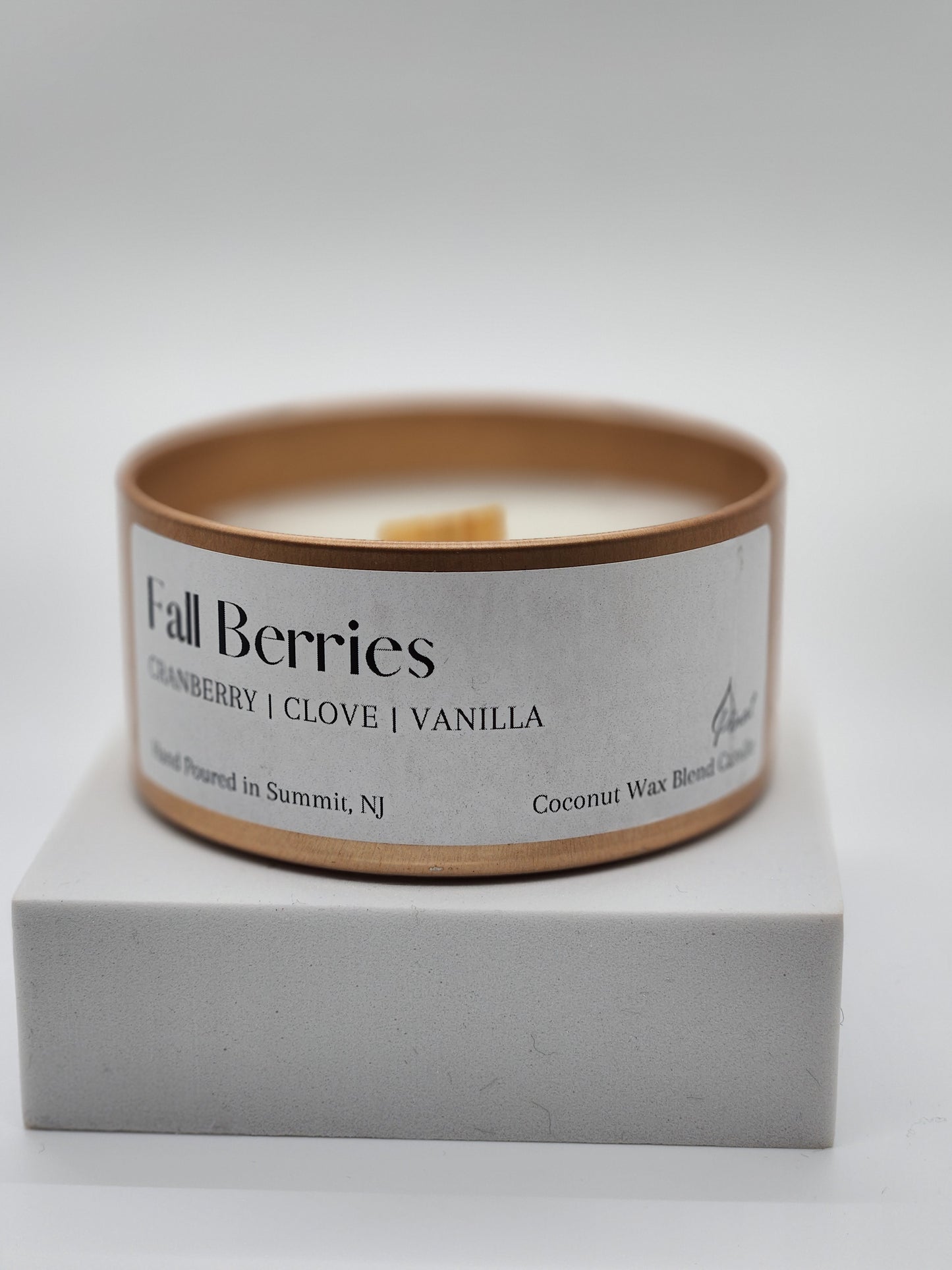 Fall Berries Coconut Wax Blend Tin Candle image 1