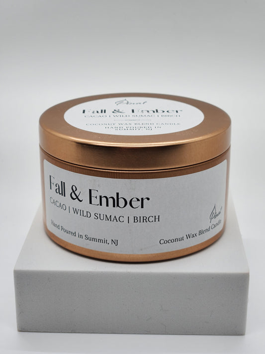 Fall & Ember Coconut Wax Blend Tin Candle image 0