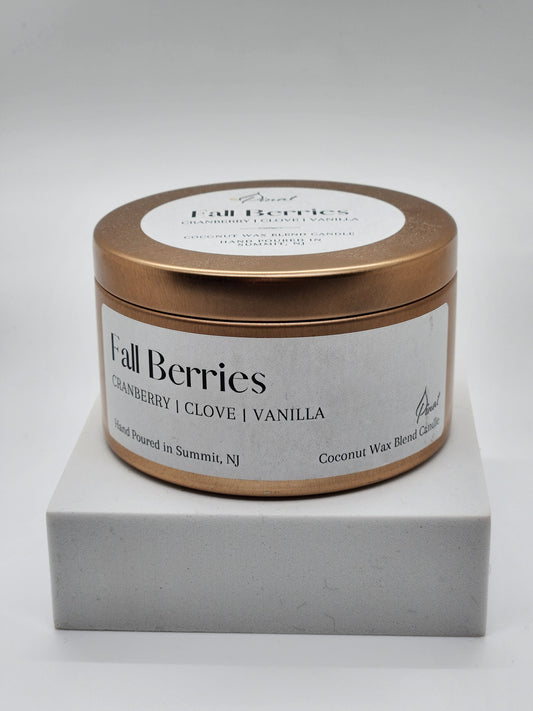 Fall Berries Coconut Wax Blend Tin Candle image 0